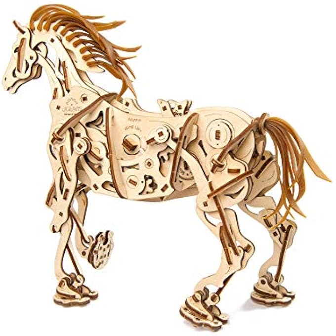 HORSE-MECHANOID - 410 PARTS - 3D WOODEN PUZZLE - MECHANICAL MODEL - UGR-70054 - Image 2